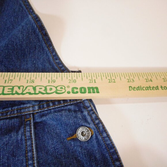 Vintage Y2K LA Blues Women’s Plus Size 20W Bib Overalls Dark Denim 100% Cotton - Picture 6 of 14